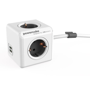 PowerCube Extended USB Gris - 1402GY/DEEUPC