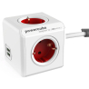 PowerCube Extended USB cable 1.5 m + soporte | Rojo - 1406RD/DEEXPC