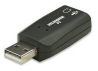 Tarjeta de sonido USB externa (Micrófono/Altavoces) Manhattan Hi-Speed Series (150859)
