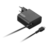 Ac adapter (cargador) original 65W compacto EU Lenovo usb type-c 4X21L54610