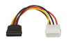 Cable alimentación SATA de 15P hembra a Molex 4P macho - FE91