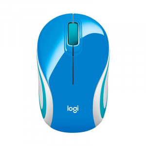 Ratón inalámbrico Logitech Mini Mouse M187 Azul - 910-002733