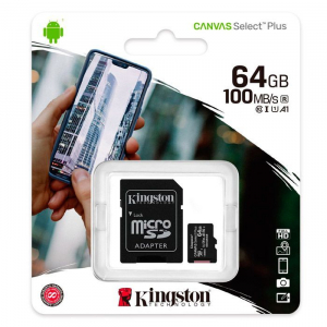 Kingston Tarjeta microSD 64GB Canvas Select Plus - SDCS2/64GB