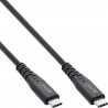 Cable 2.0mts USB 4.0 (usb type-c usb-c m/m ) PD 240W 8K 60Hz TPE negro