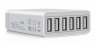 Multicargador usb blanco 6 puertos 5V 2A (60W) - ACA0062