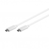 Cable USB-C a USB-C 3.2 Gen2 carga/datos 1m blanco CBL0058