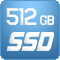 Almacenamiento SSD 512GB
